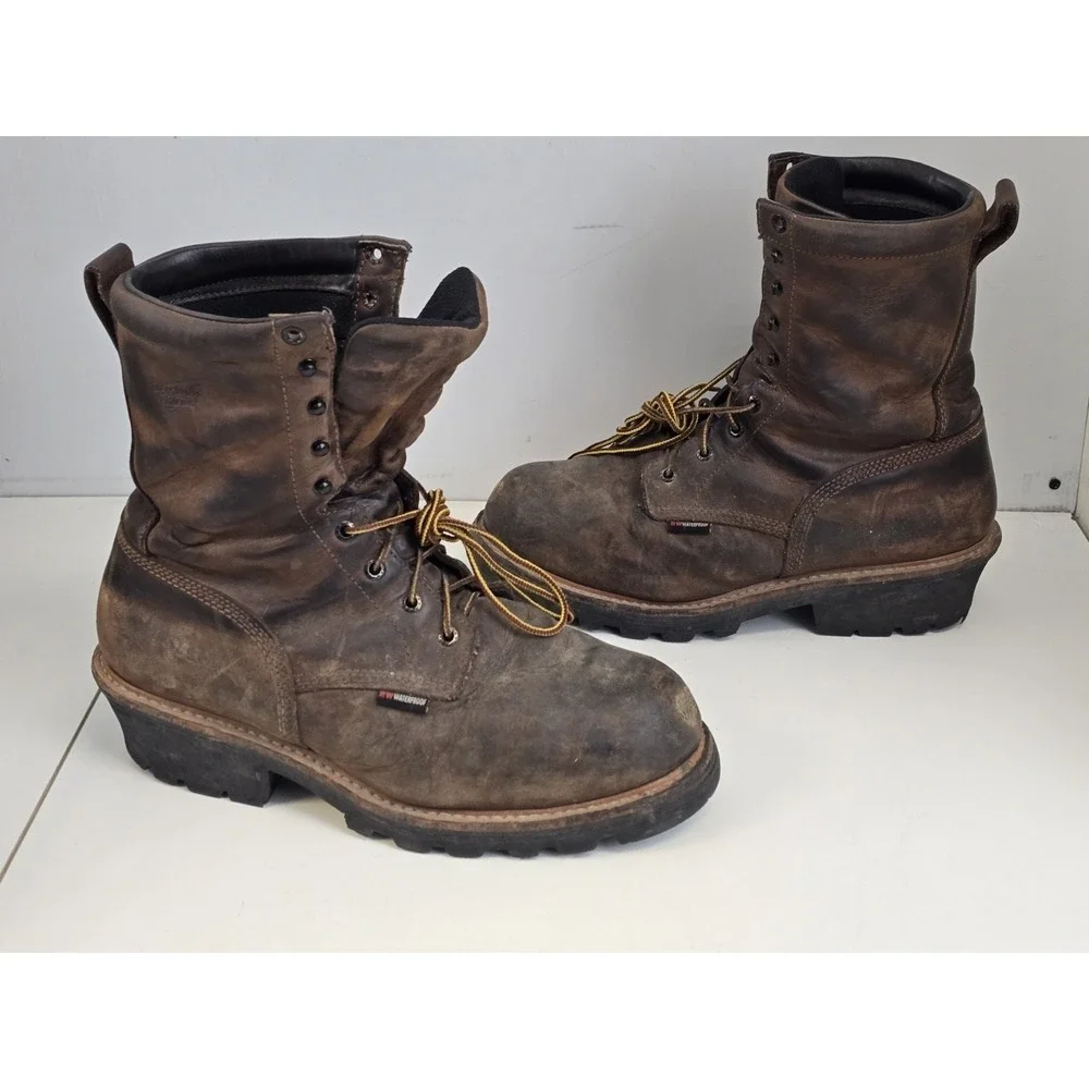 Used Red Wing‎ Shoes ASTM F2413-18 Steel Toe Work Boots Size 11 D Used